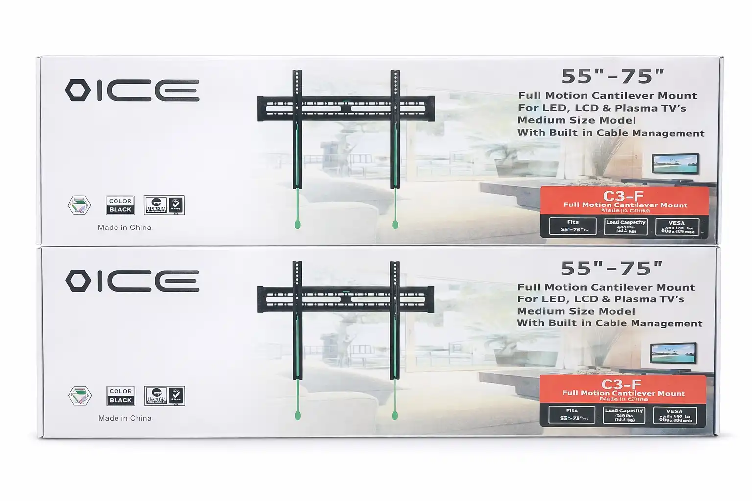 ChatGPT Image 9 abr 2026, 17_40_41 Base de TV Fija 55”–75” C3-F - Imagen 1