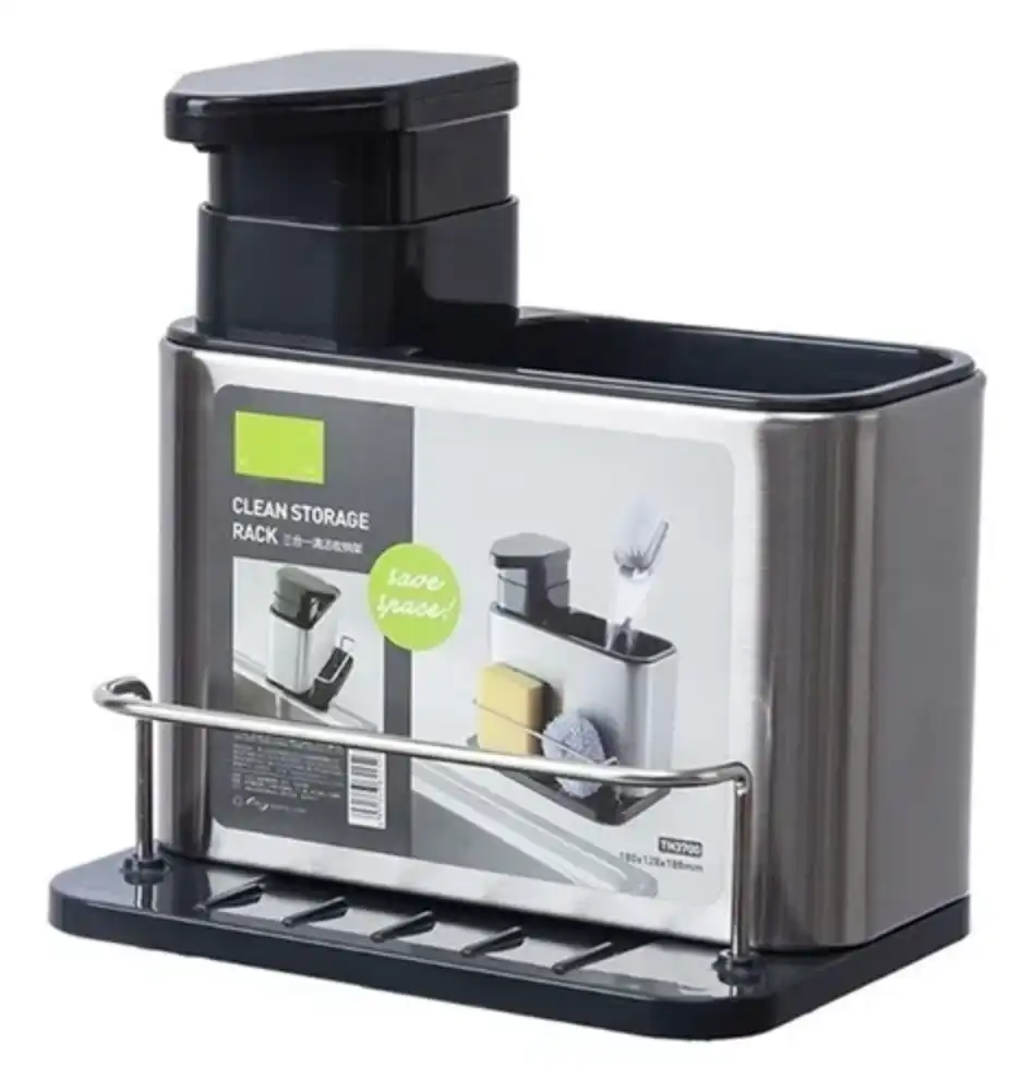 D_NQ_NP_908788-CBT81949561351_012025-O Dispensador De Jabón De Losa Con Escurridor - Imagen 1